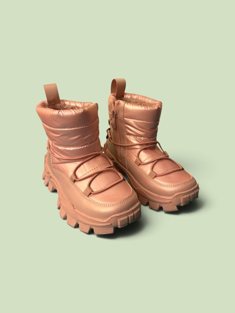 Dream Pairs Kid's Pink Warm Snow Boots Sz 13